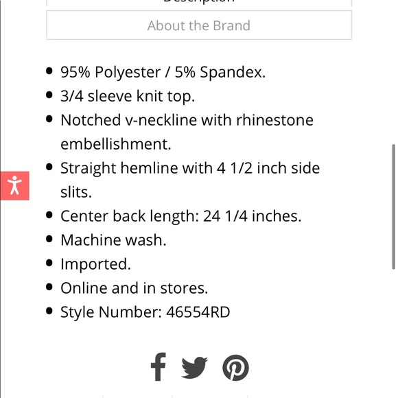 Alfred Dunner Lazy Daisy Notched Neck Top - Picture 3 of 8